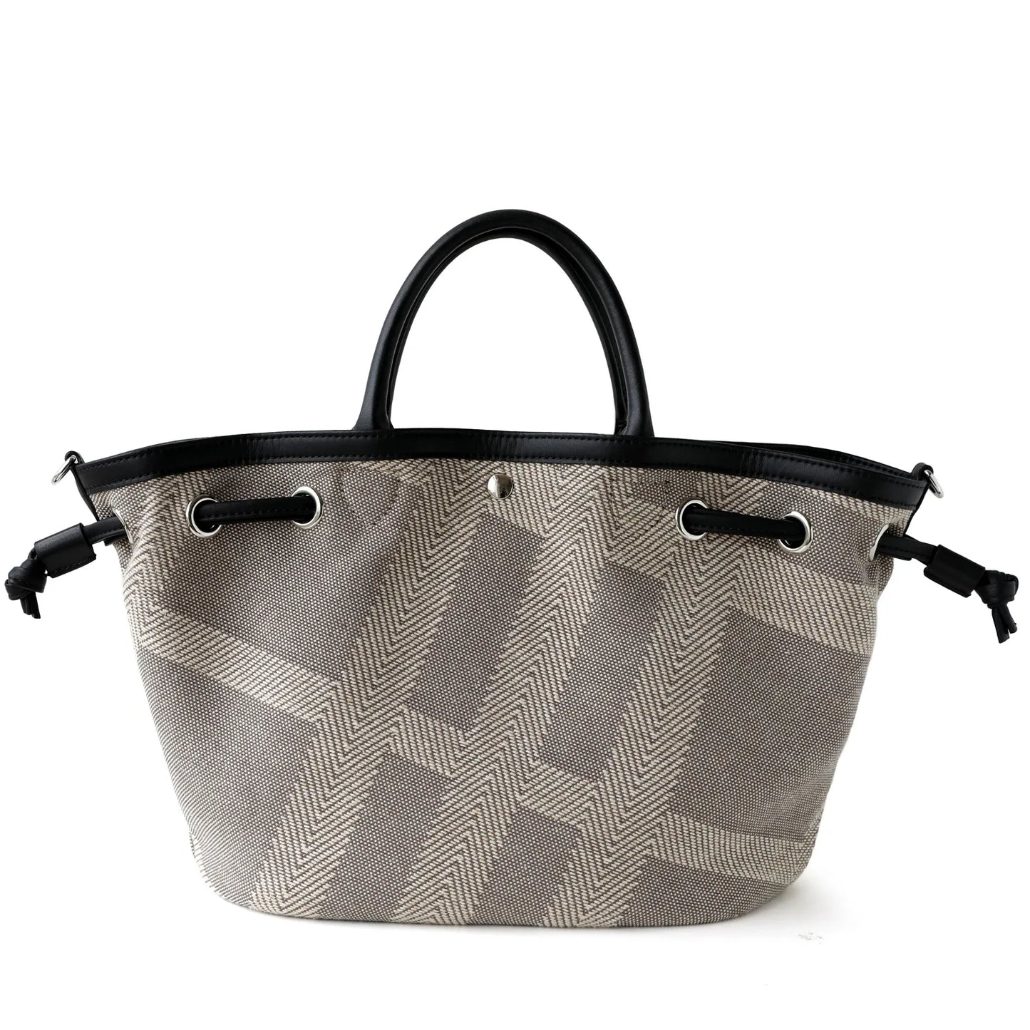 Sac seau en cuir et en toile – élégance décontractée 2025