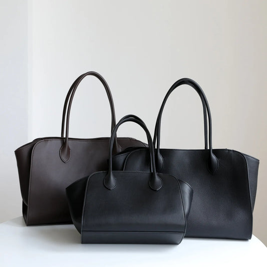 Sac Tote en cuir véritable – style minimaliste 2025