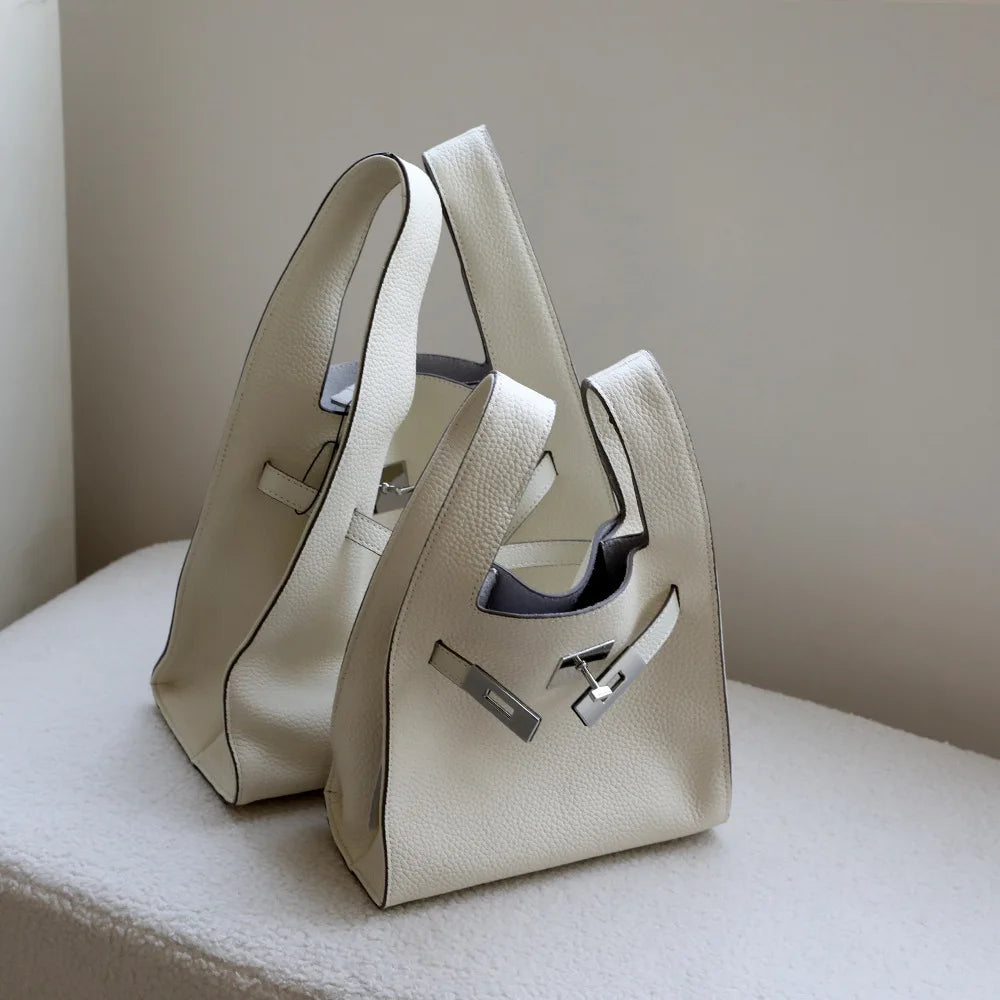 Sac seau en cuir véritable – design exclusif 2025