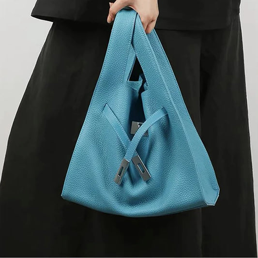 Sac seau en cuir véritable – design exclusif 2025