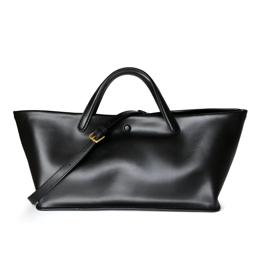 Sac fourre-tout en cuir et toile – design 2025