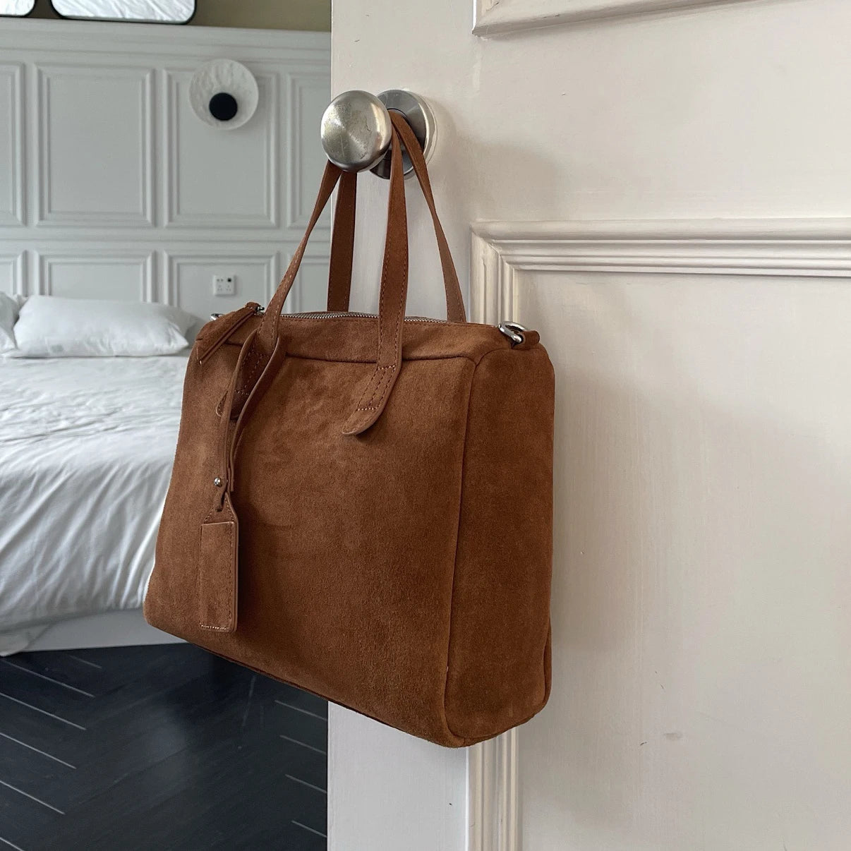 Sac Boston en cuir mat – collection automne-hiver