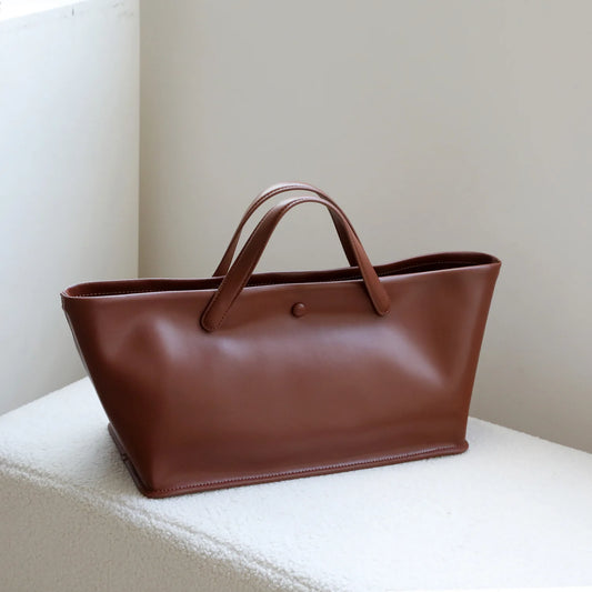 Sac fourre-tout en cuir et toile – design 2025