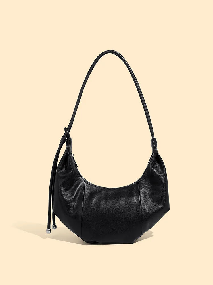 Sac à Épaule Féminin 2025 – Cuir Véritable, Style Vintage Chic