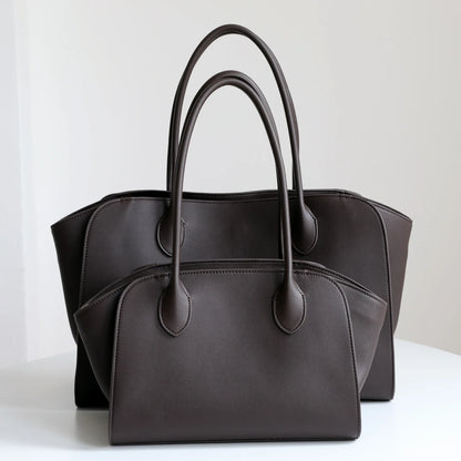 Sac Tote en cuir véritable – style minimaliste 2025