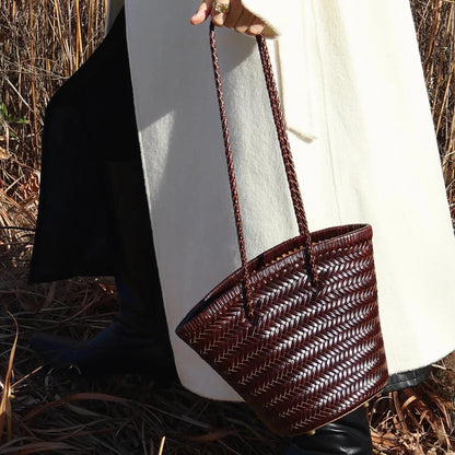 ouveau Sac à Bandoulière 2025 – Cuir de Luxe et Design Tissé Français