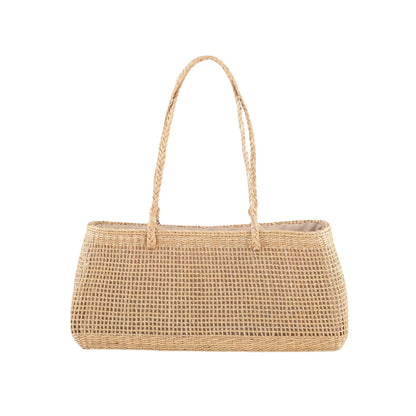 Sac Tissé Creux en Paille Naturelle – Style plaisir & Élégance Française