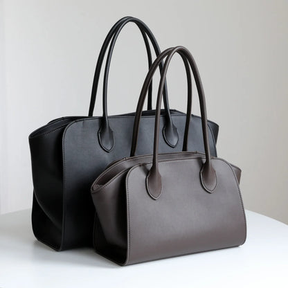 Sac Tote en cuir véritable – style minimaliste 2025