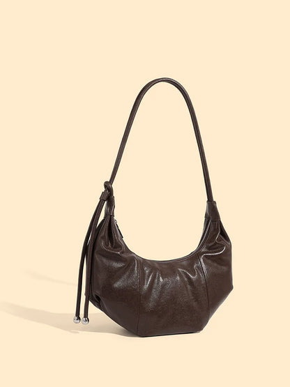 Sac à Épaule Féminin 2025 – Cuir Véritable, Style Vintage Chic