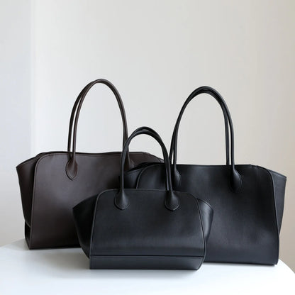 Sac Tote en cuir véritable – style minimaliste 2025