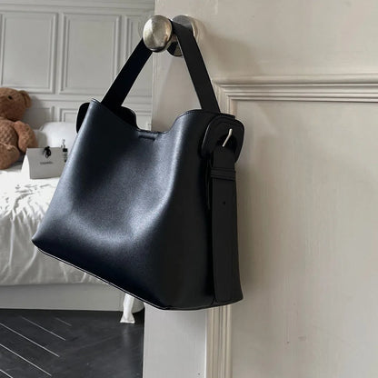 Sac fourre-tout en cuir véritable – grande capacité 2025