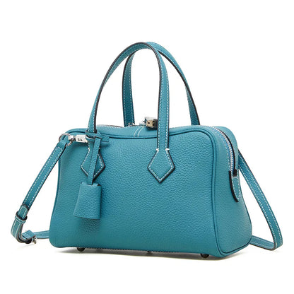 Sac Boston en Cuir Véritable – Design Niche & Verrouillage Simple 2025