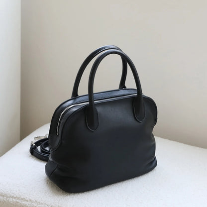 Sac à Bandoulière Féminin 2025 – Cuir Véritable & Silhouette de Coque Élégante