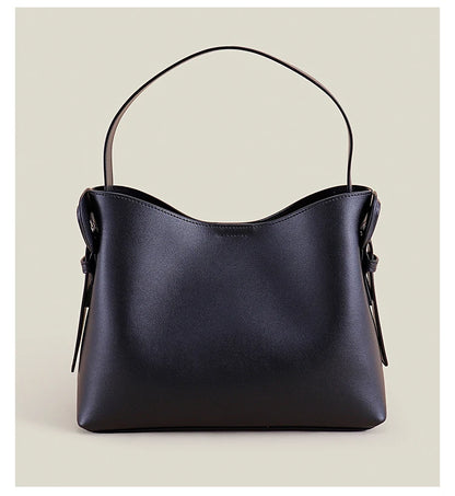 Sac fourre-tout en cuir véritable – grande capacité 2025