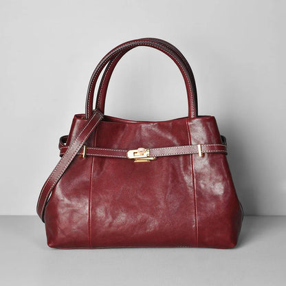 Petit sac à main en cuir beige – édition luxe