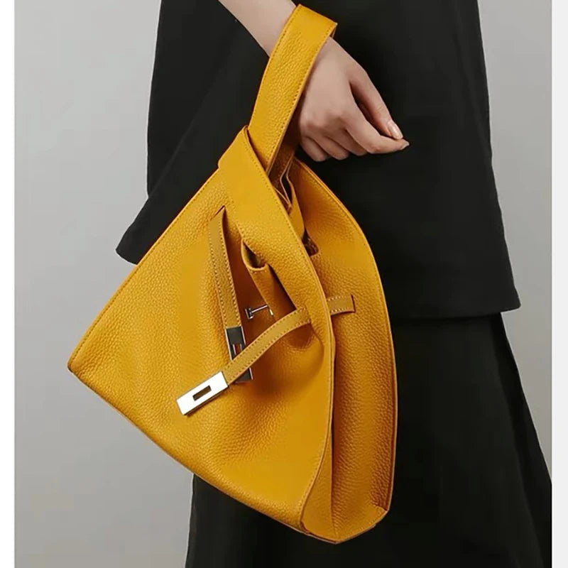 Sac seau en cuir véritable – design exclusif 2025