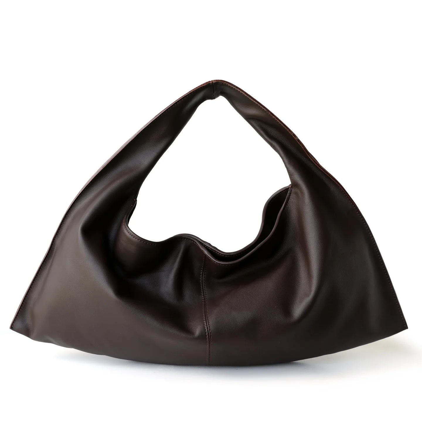 Sac à Bandoulière Féminin en Cuir Véritable – Design Niche Simple & Élégant