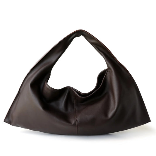 Sac à Bandoulière Féminin en Cuir Véritable – Design Niche Simple & Élégant