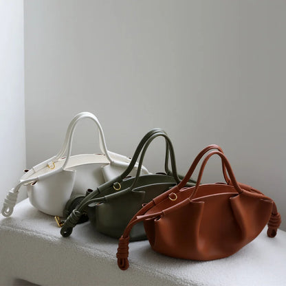 Sac nuage en cuir véritable – élégance moderne et féminine