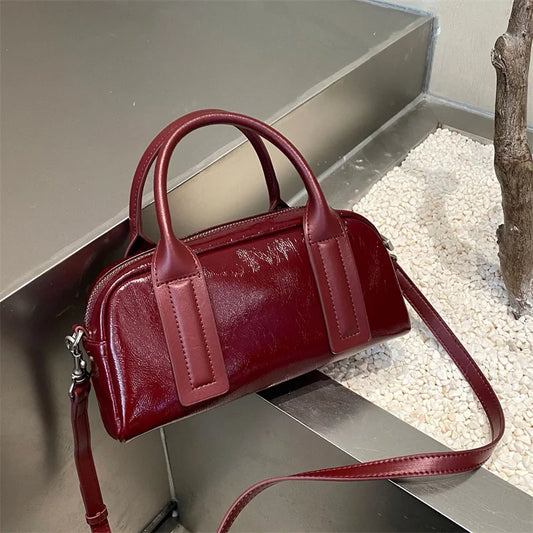 Sac à main en cuir véritable – Style élégant à bandoulière