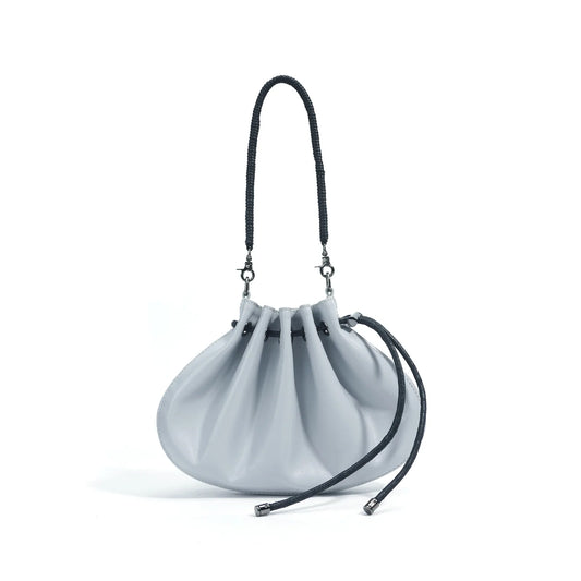 Sac à Main à Cordon en Cuir Véritable – Tendance Nuage pour Dames