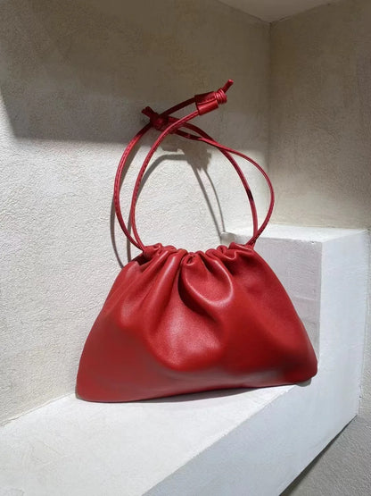 Sac à bandoulière en cuir souple – style nuage