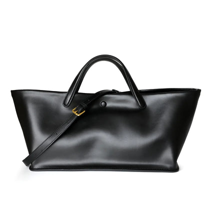 Sac fourre-tout en cuir et toile – design 2025