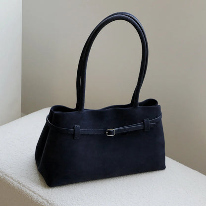 Sac à Bandoulière Vintage pour Femmes – Cuir de Vache Givré & Boucle Chic