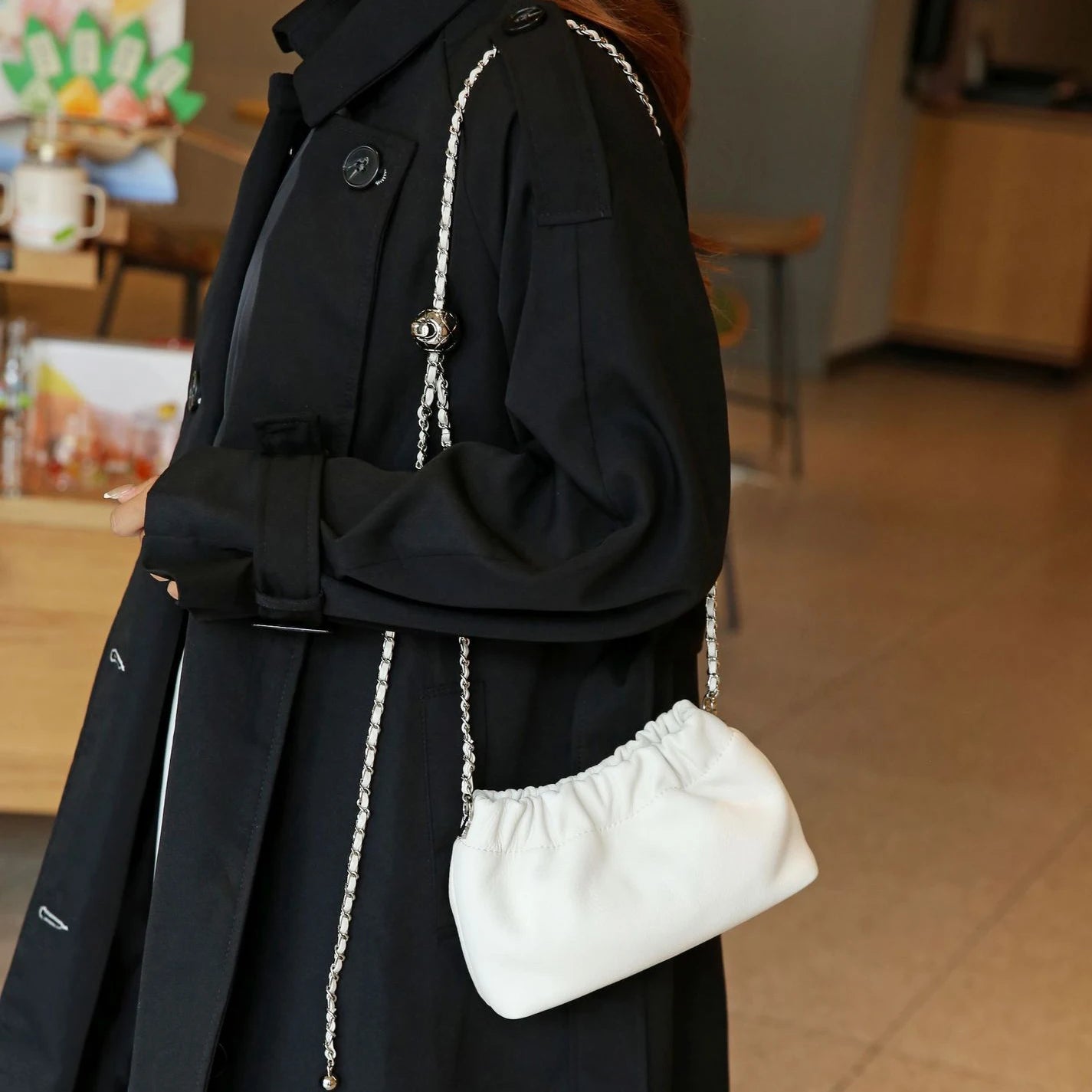 Sac nuage cuir haut de gamme – allure féminine