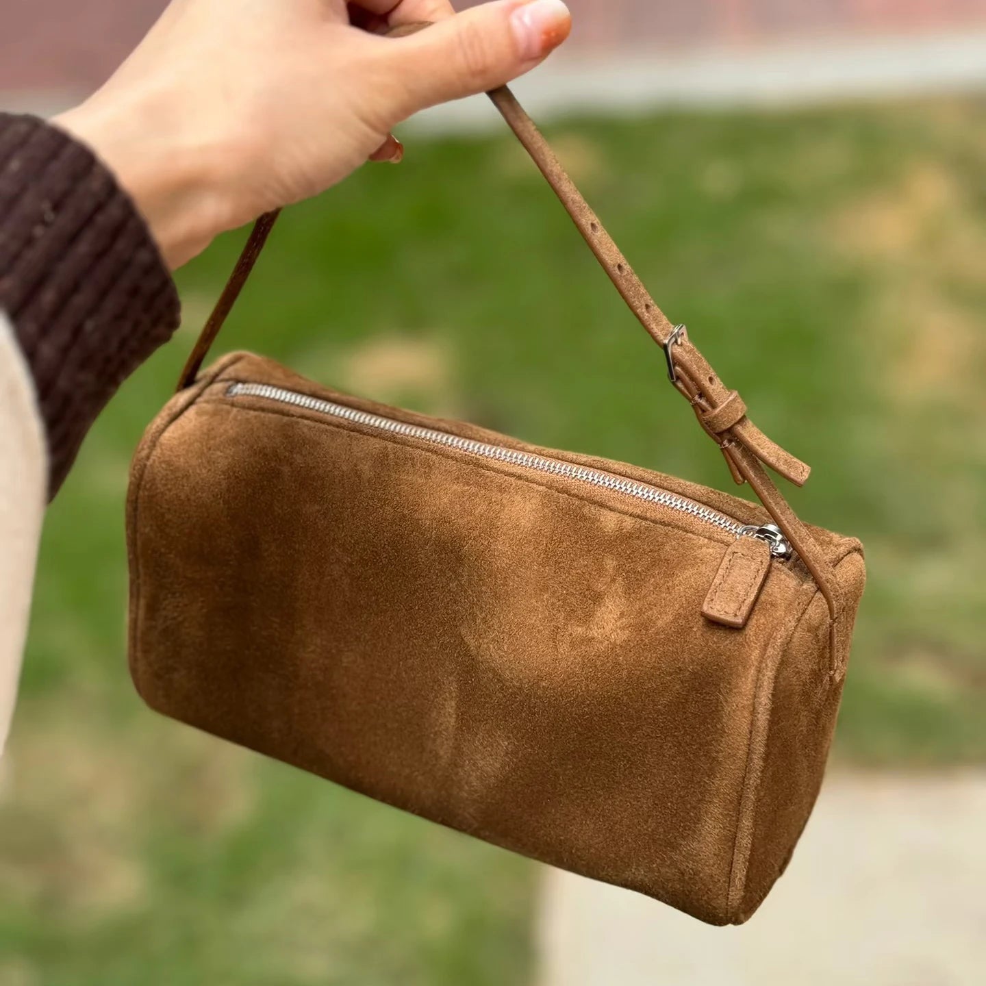 Mini Sac à Main en Cuir Givré – Charme Rétro et Chic Moderne