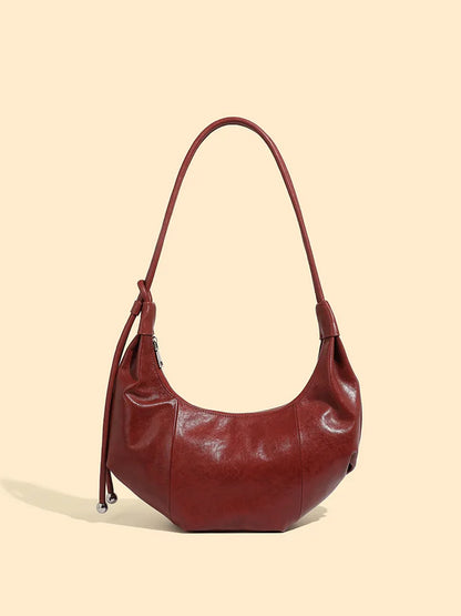 Sac à Épaule Féminin 2025 – Cuir Véritable, Style Vintage Chic