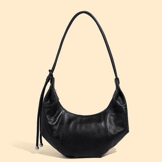 Sac à Épaule Féminin 2025 – Cuir Véritable, Style Vintage Chic