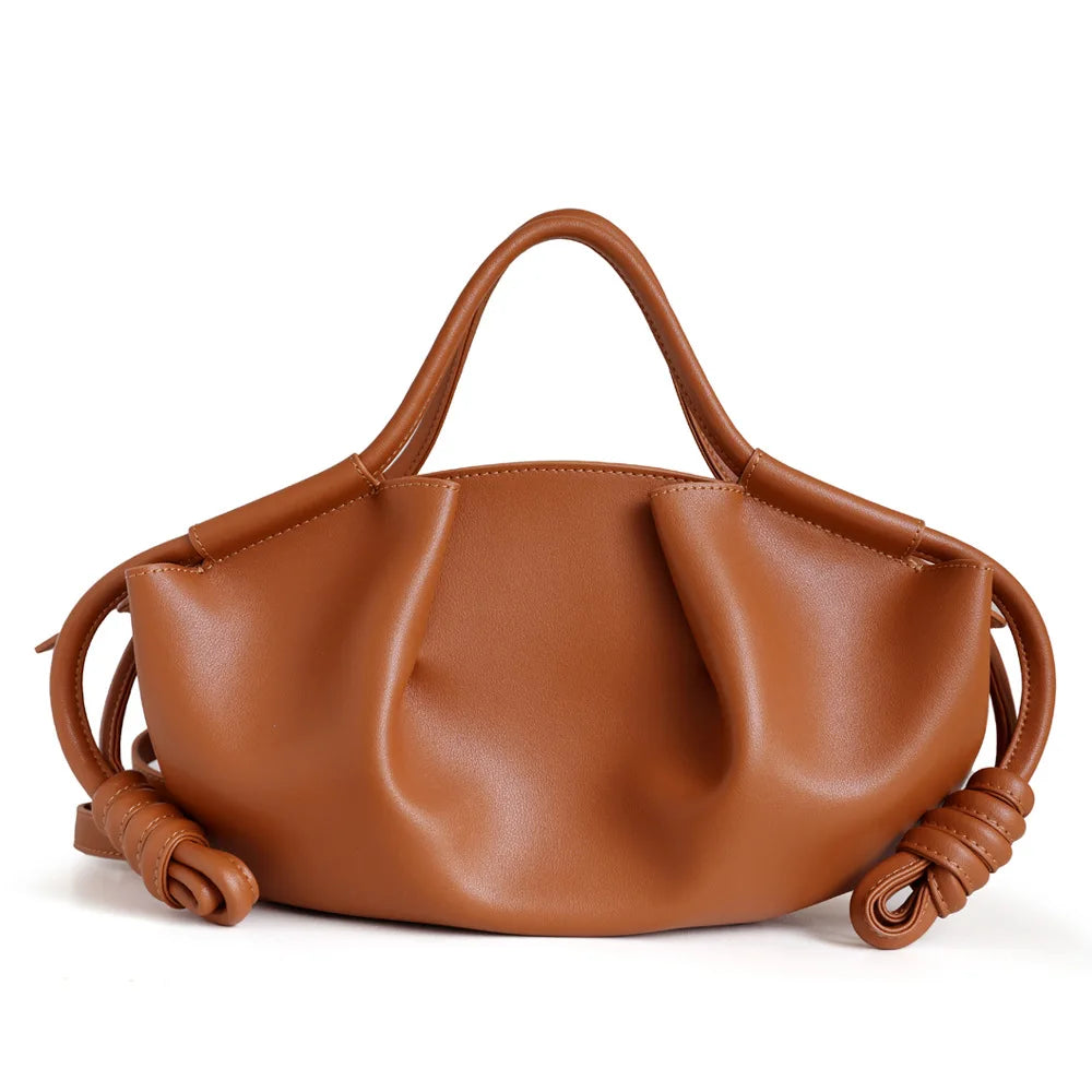 Sac nuage en cuir véritable – élégance moderne et féminine