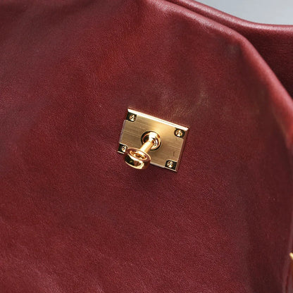 Petit sac à main en cuir beige – édition luxe