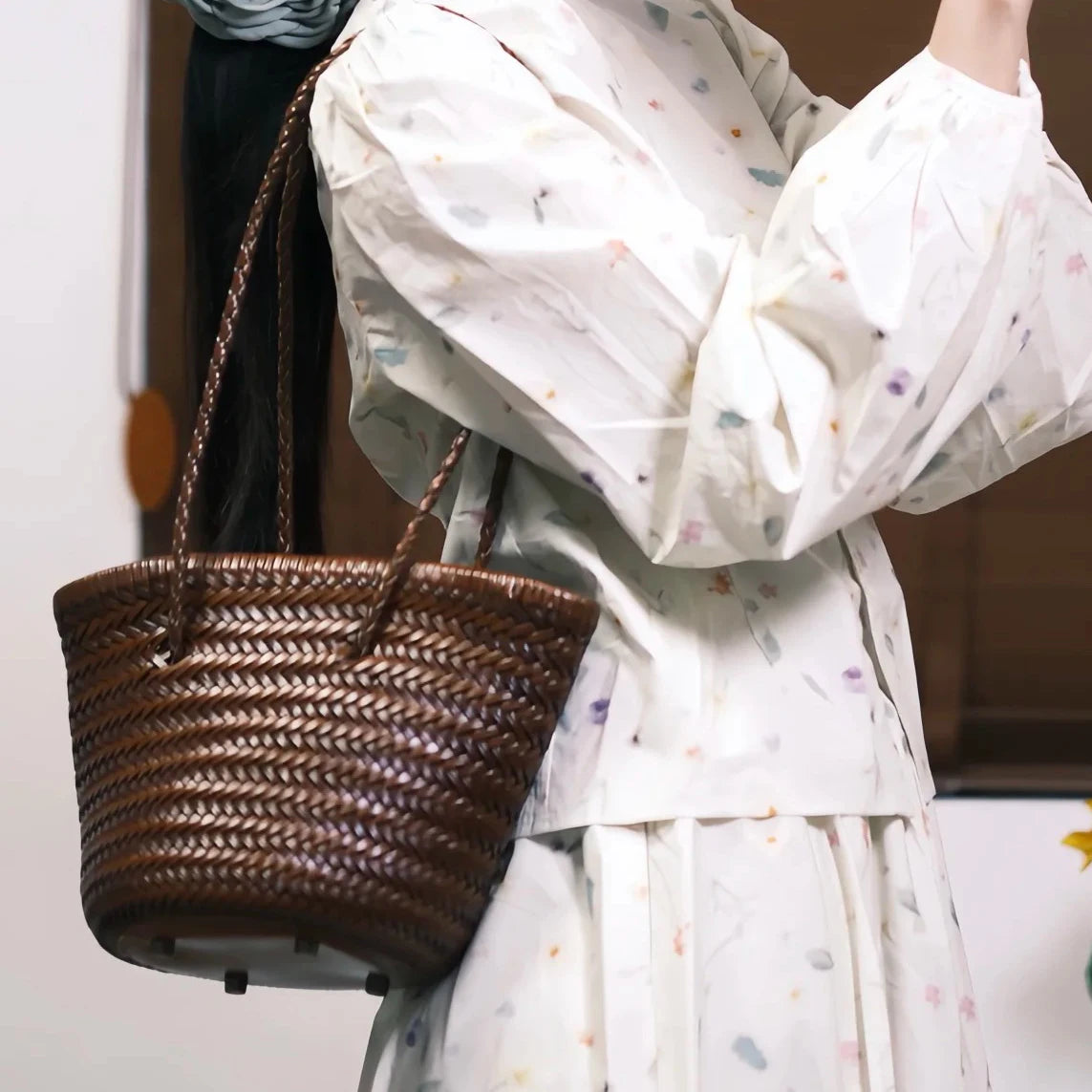 ouveau Sac à Bandoulière 2025 – Cuir de Luxe et Design Tissé Français