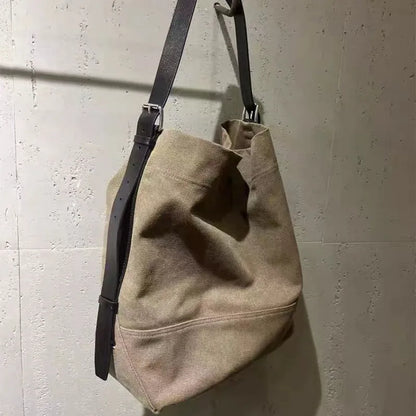Grand Sac Fourre-Tout en Toile – Style Décontracté et Élégance Rétro 2025