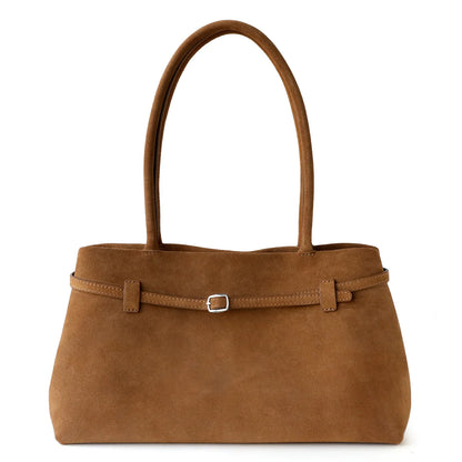 Sac à Bandoulière Vintage pour Femmes – Cuir de Vache Givré & Boucle Chic