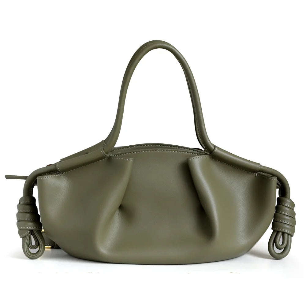 Sac nuage en cuir véritable – élégance moderne et féminine
