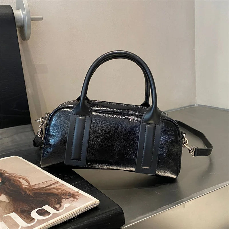 Sac à main en cuir véritable – Style élégant à bandoulière