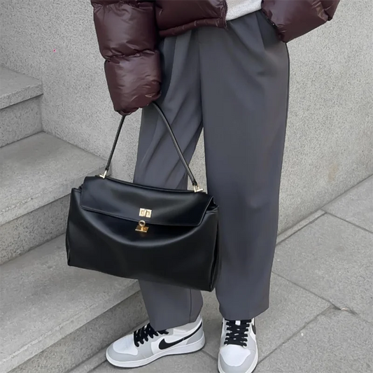 Fourre-tout en cuir véritable – design haut de gamme 2025