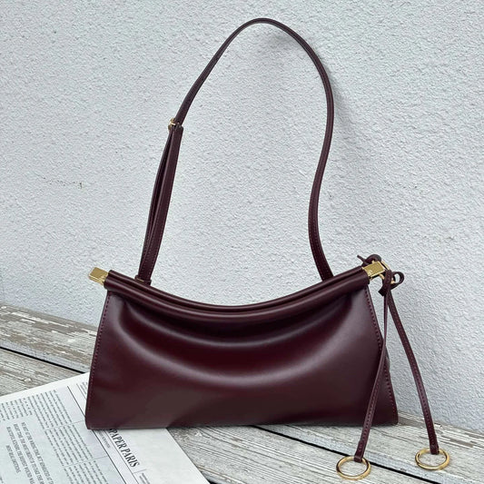 Sac à Main à Clip en Cuir Véritable – Style Vintage Personnalisé 2025