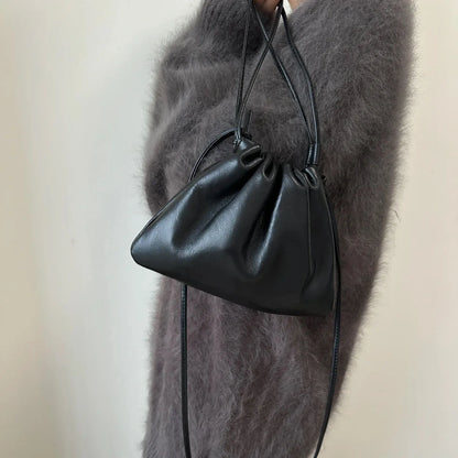Sac à bandoulière en cuir souple – style nuage