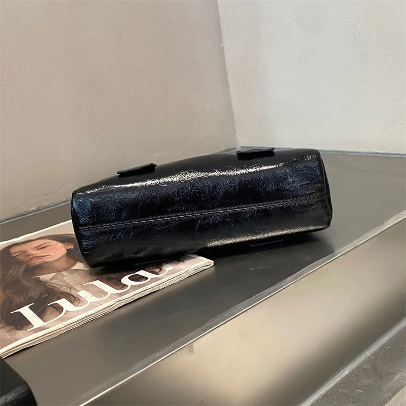 Sac à main en cuir véritable – Style élégant à bandoulière