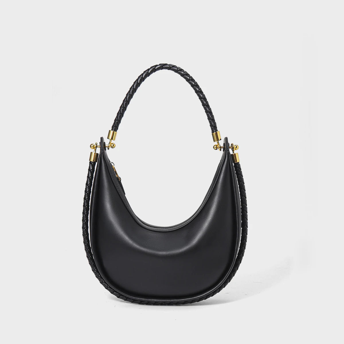 Sac croissant cuir véritable – allure chic et moderne