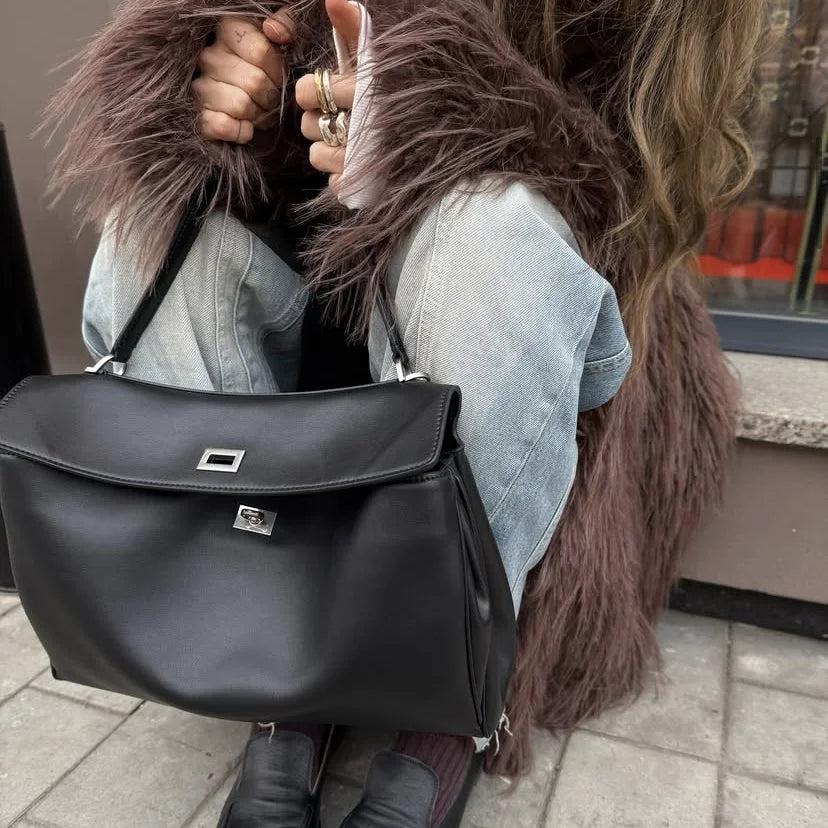 Fourre-tout en cuir véritable – design haut de gamme 2025