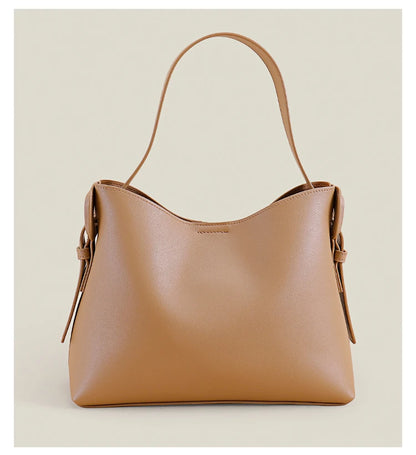 Sac fourre-tout en cuir véritable – grande capacité 2025