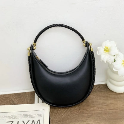 Sac croissant cuir véritable – allure chic et moderne