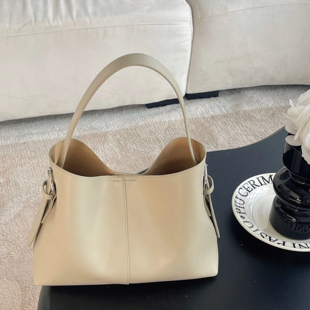 Sac fourre-tout en cuir véritable – grande capacité 2025