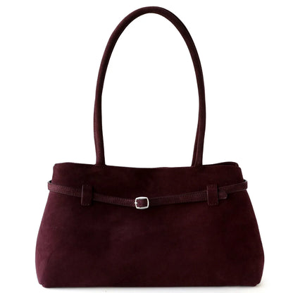 Sac à Bandoulière Vintage pour Femmes – Cuir de Vache Givré & Boucle Chic