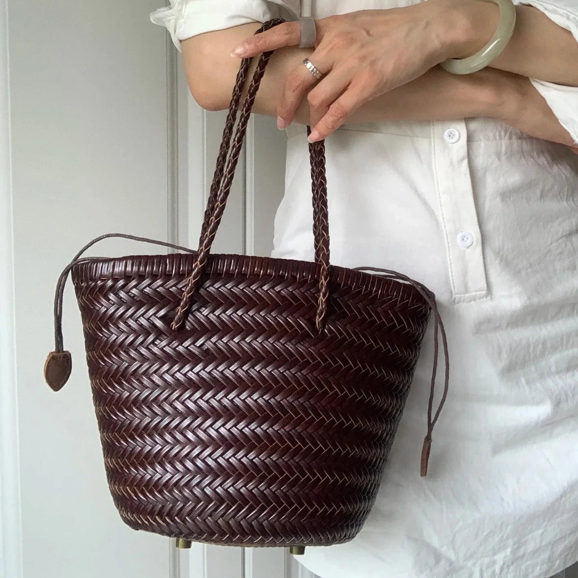 ouveau Sac à Bandoulière 2025 – Cuir de Luxe et Design Tissé Français